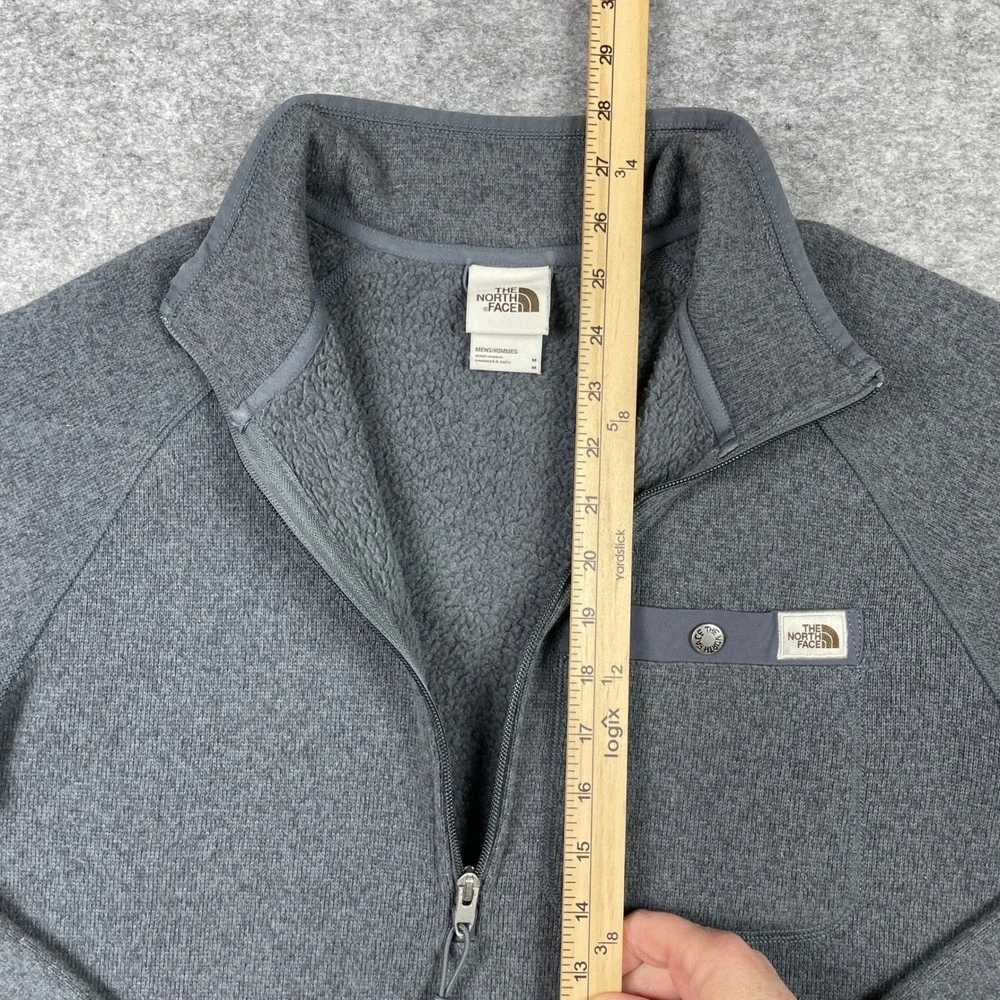 The North Face Pullover Mens M Gray Gordon Lyons Quarter Zip Fleece NF0A5GL2